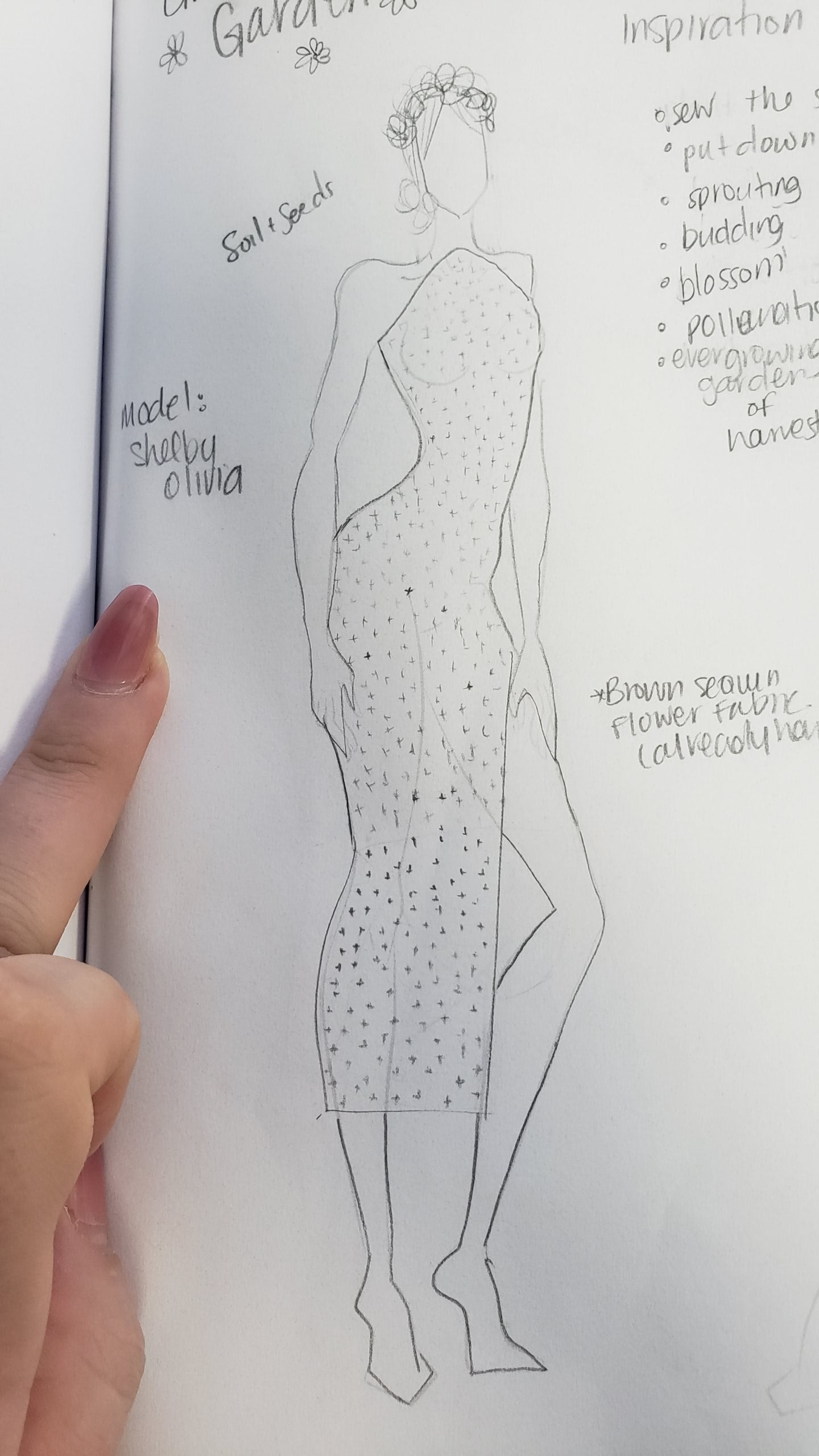 "Fertile Soil" beaded structured top midi length cocktail dress