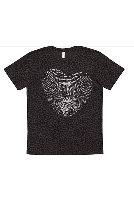 BLACK REGULAR FINGERPRINT TEE